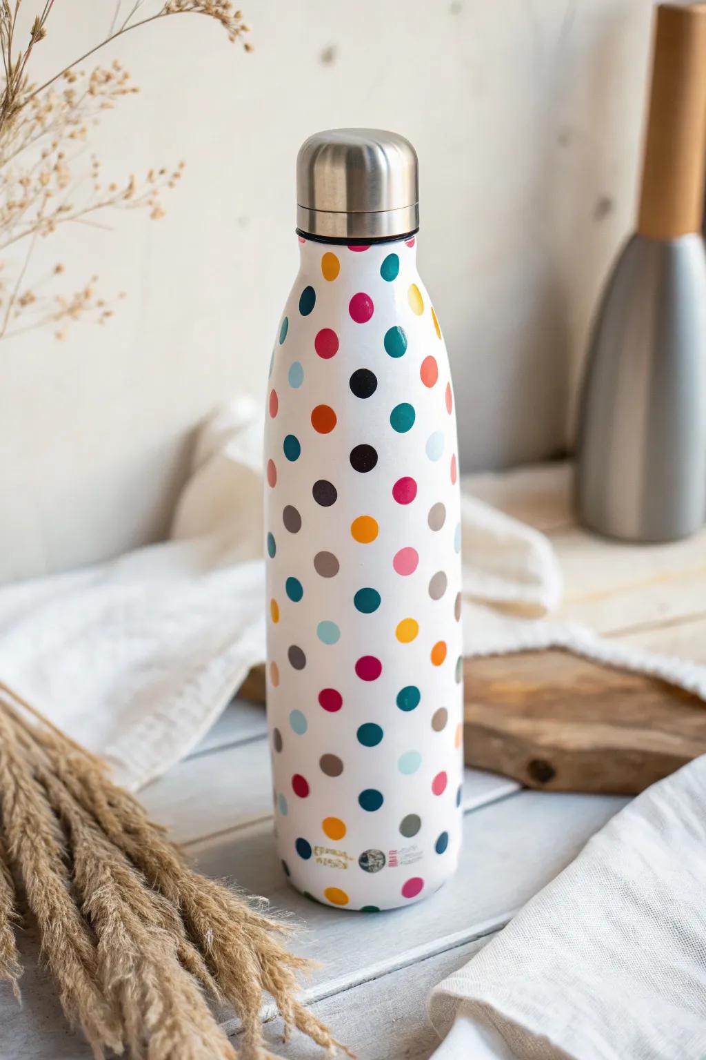 Incorporate a dash of merriment into your daily hydration through frolicsome polka orbs!