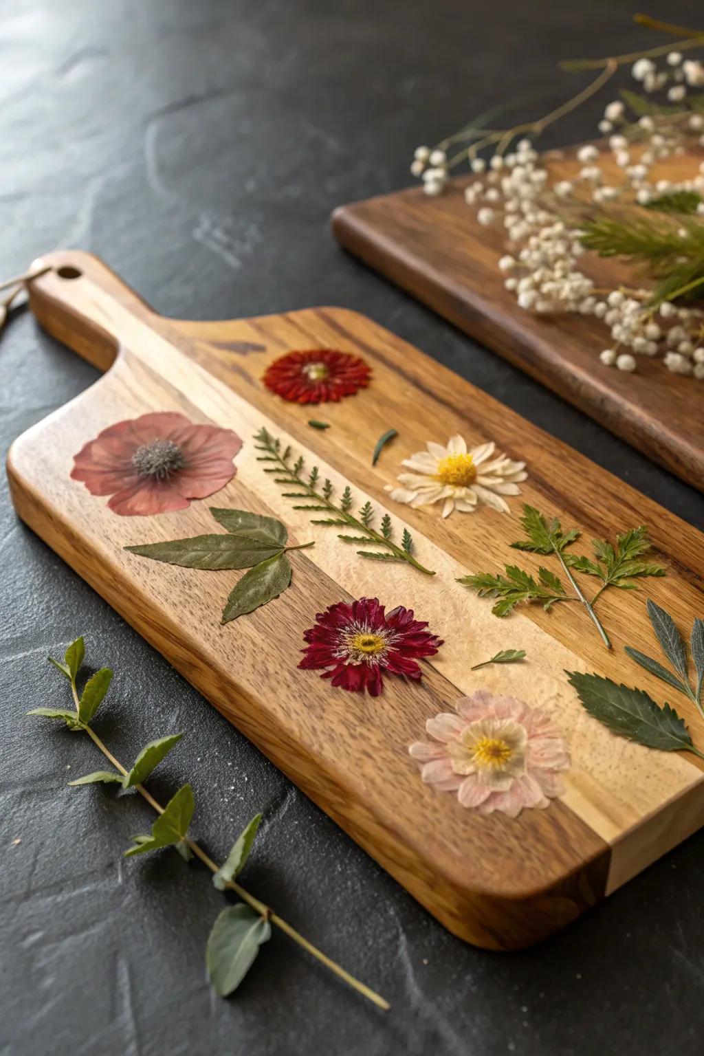 Enhance your culinary space through a custom latex cutting board, introducing nature's sophistication into your cooking space.