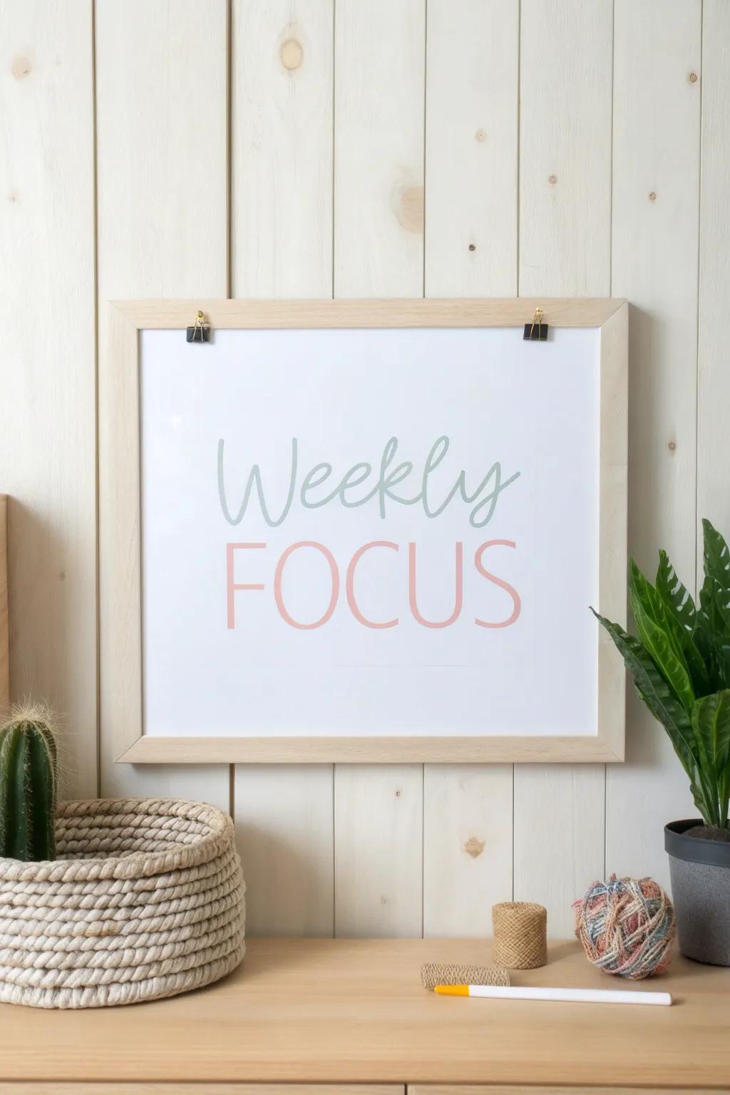 Organize your week with style and simplicity. ✨ #WeeklyFocus #MinimalistDesign
