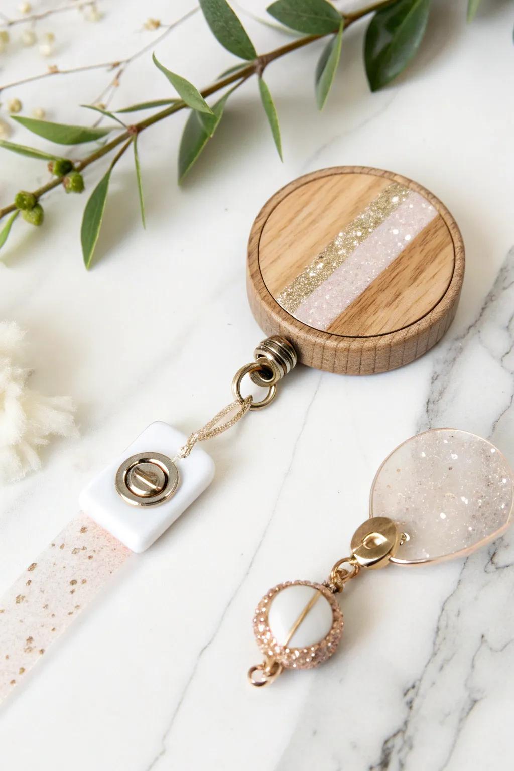 Imbue your day with a hint of shimmer with this glimmering DIY badge reel!