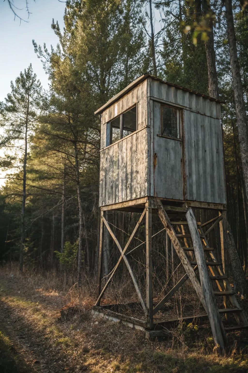 Transform salvaged metal into a durable deer shelter that withstands the test of time.