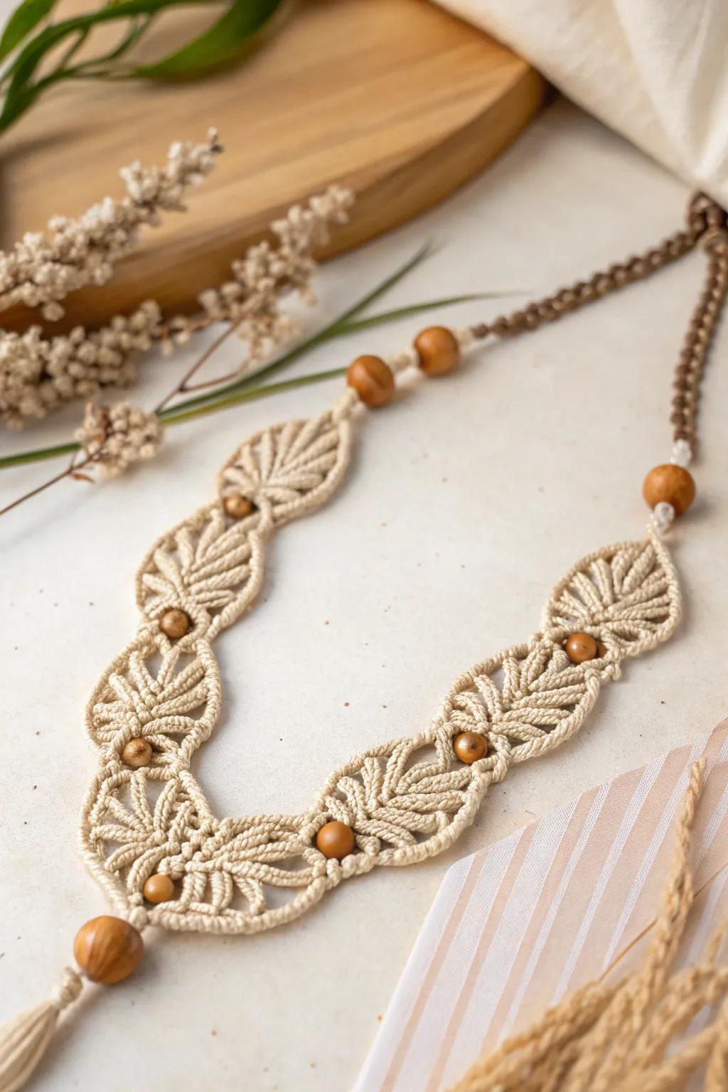 Crafted meticulously: Uncover the charm of knotted cord necklace artistry that melds minimalism and sophistication.