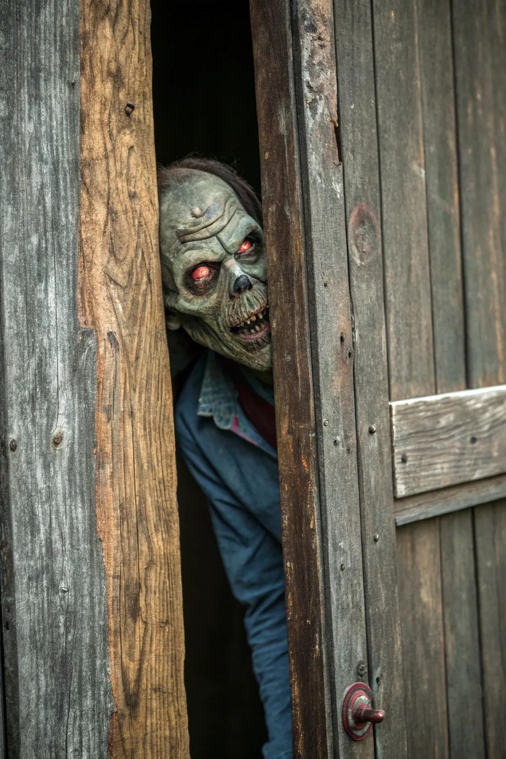 Venture to open the portal? Introduce a spine-chilling element to your entrance with an undead decal that leaves an enduring impression.