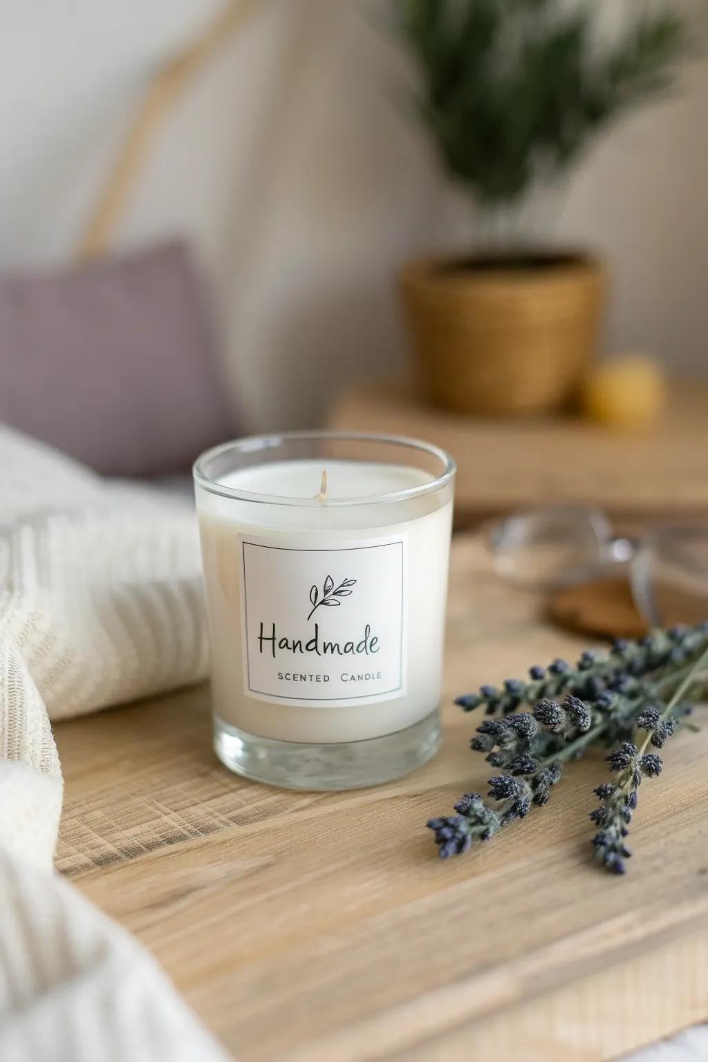 Craft your own elegant scented candles for a personal touch to wedding gifts.