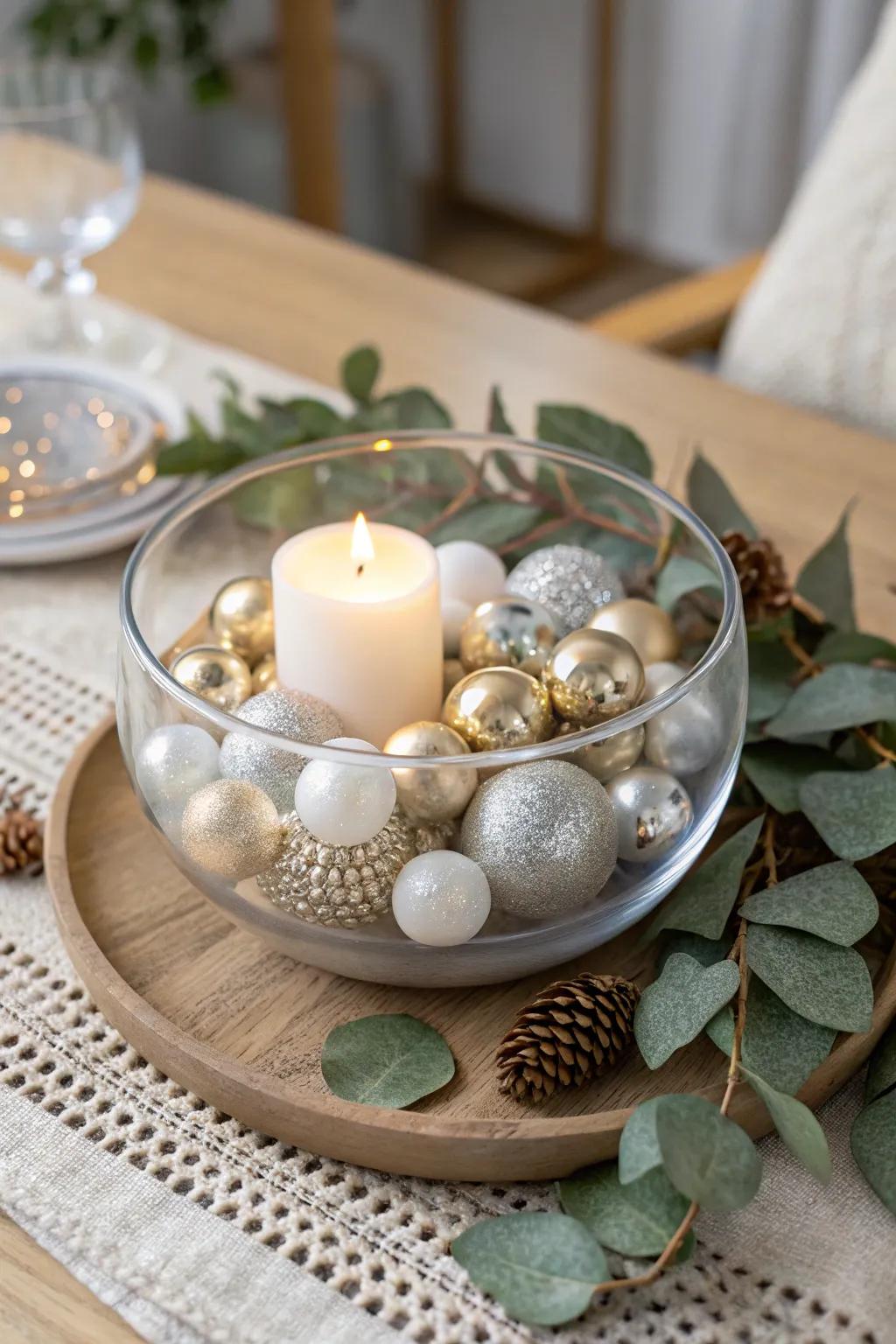 Elevate your holiday feast with this chic DIY centerpiece, fusing minimalist grace with an artistic touch.
