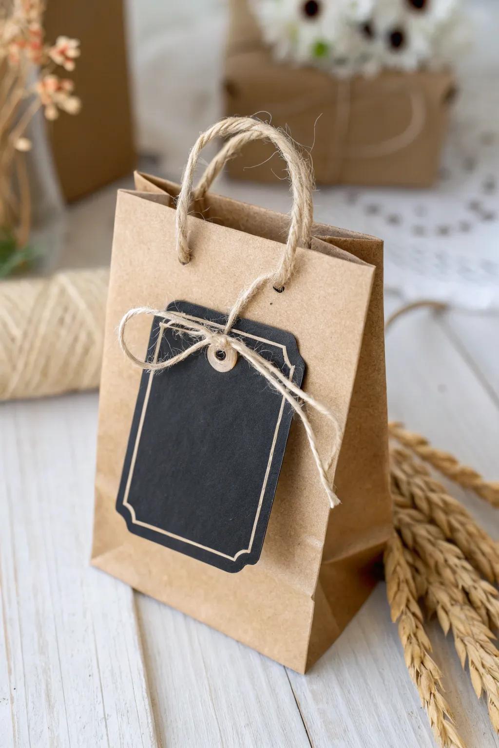 Add a personal touch to your fall goodie bags with charming mini chalkboard labels!