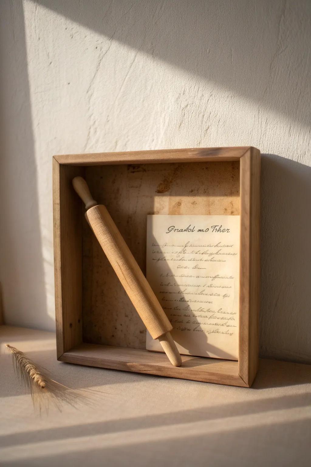 Conserve recollections and flavors alongside a charming recipe shadow box that recounts a narrative of affection and tradition.