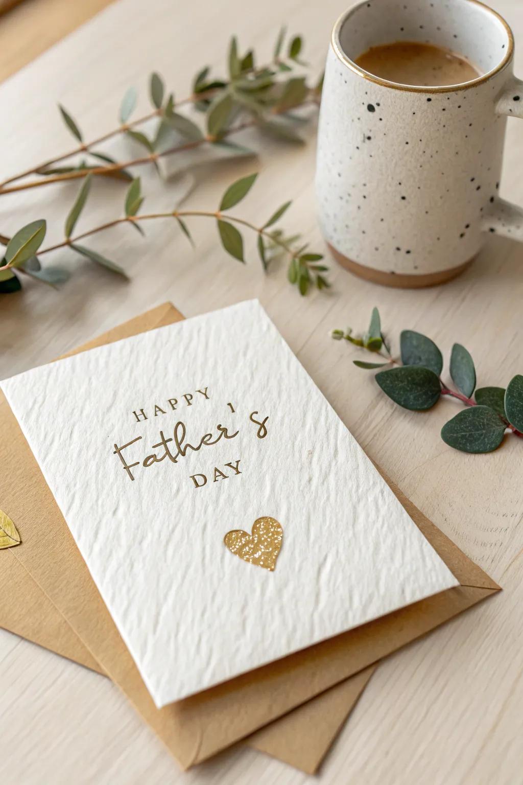 Uncover the affection with a DIY reveal card for Dad: Streamlined, chic, and brimming with surprises.