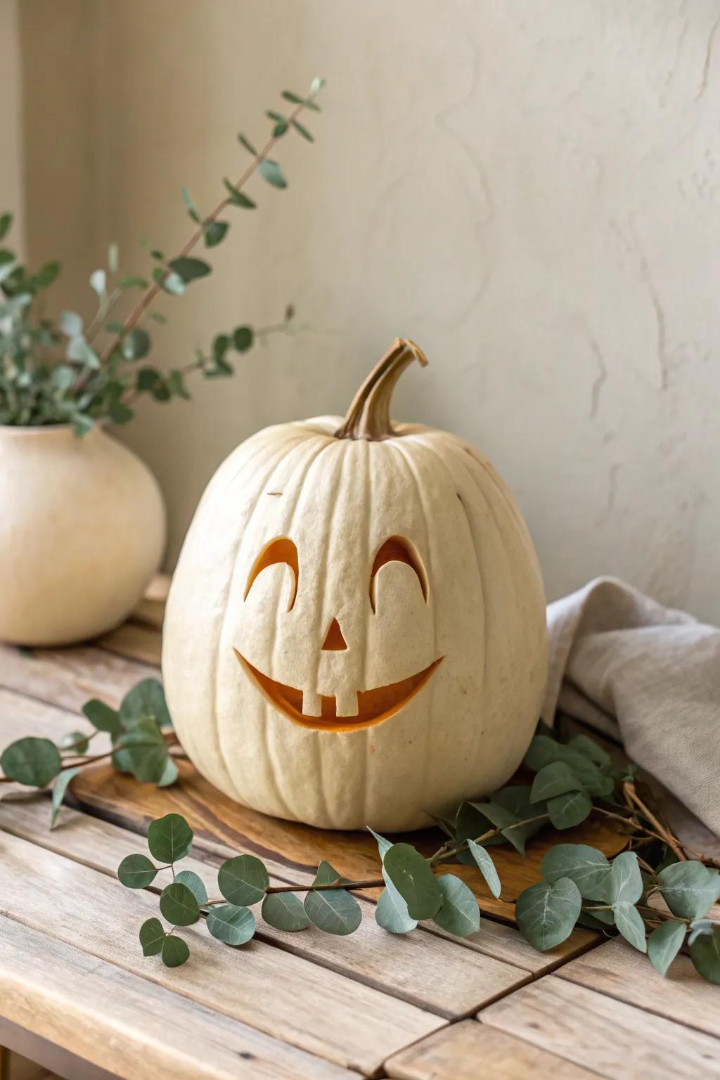 Add a flirty touch to your Halloween decor with this sassy eye-flick pumpkin carving! 🎃✨