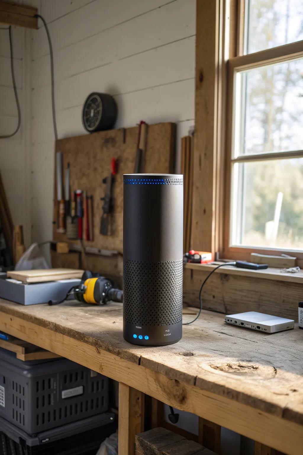 Breathe easy and keep your creative space fresh with a stylish air purifier.