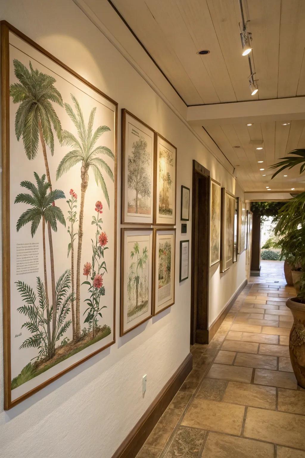 Herbal depictions add a classic and natural feel to your home.