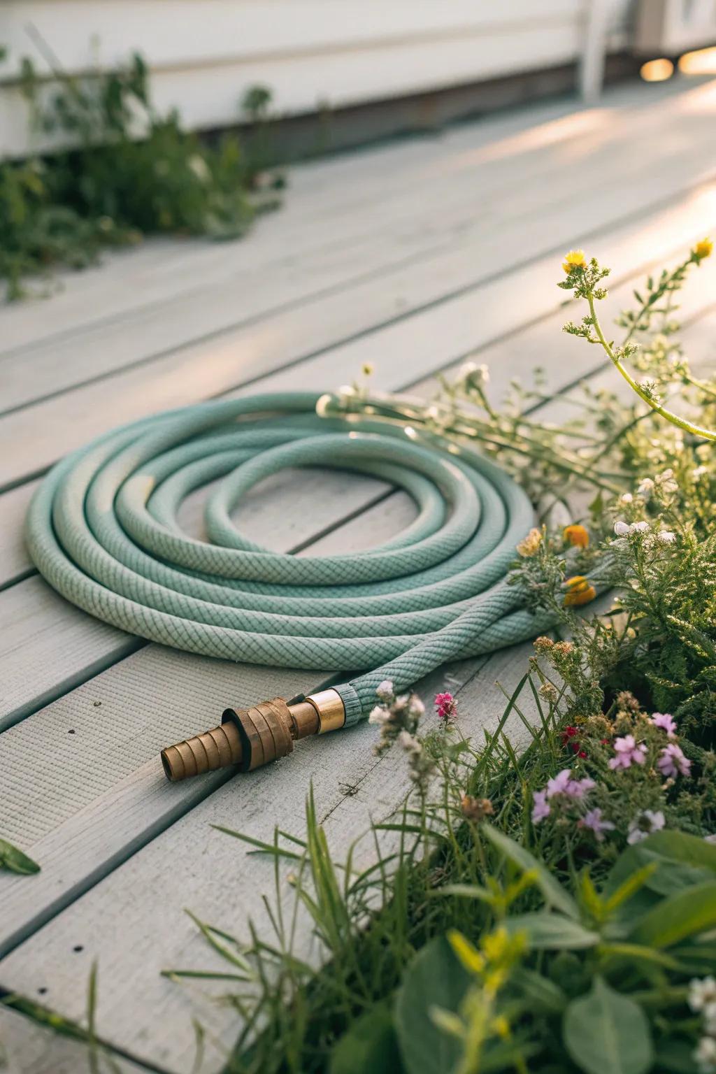 Uncomplicated Cleanup: Welcome the allure of minimalism with this garden hose, your optimal ally for post-volcano tidiness!