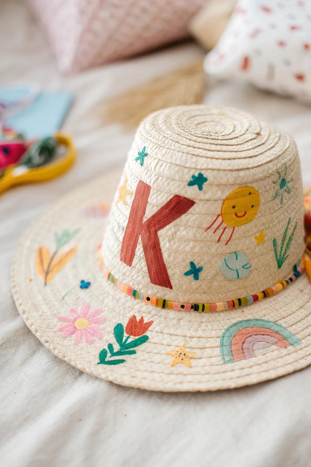 Unleash creativity with this playful 'K' hat craft – where simplicity meets whimsy!
