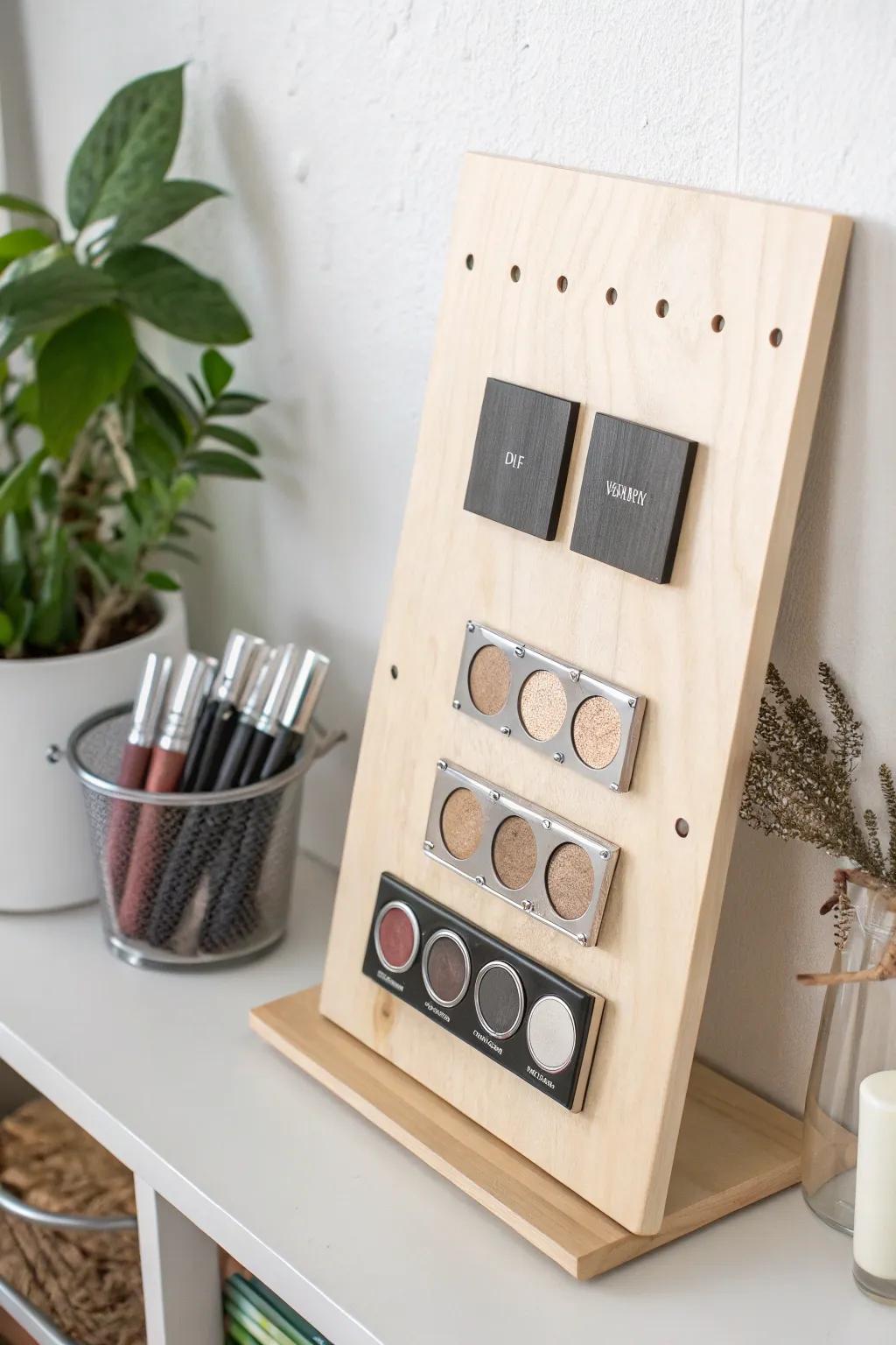 Elevate your cosmetic expanse via a chic magnetic cosmetic board—wherein minimalism converges with maximal functionality.