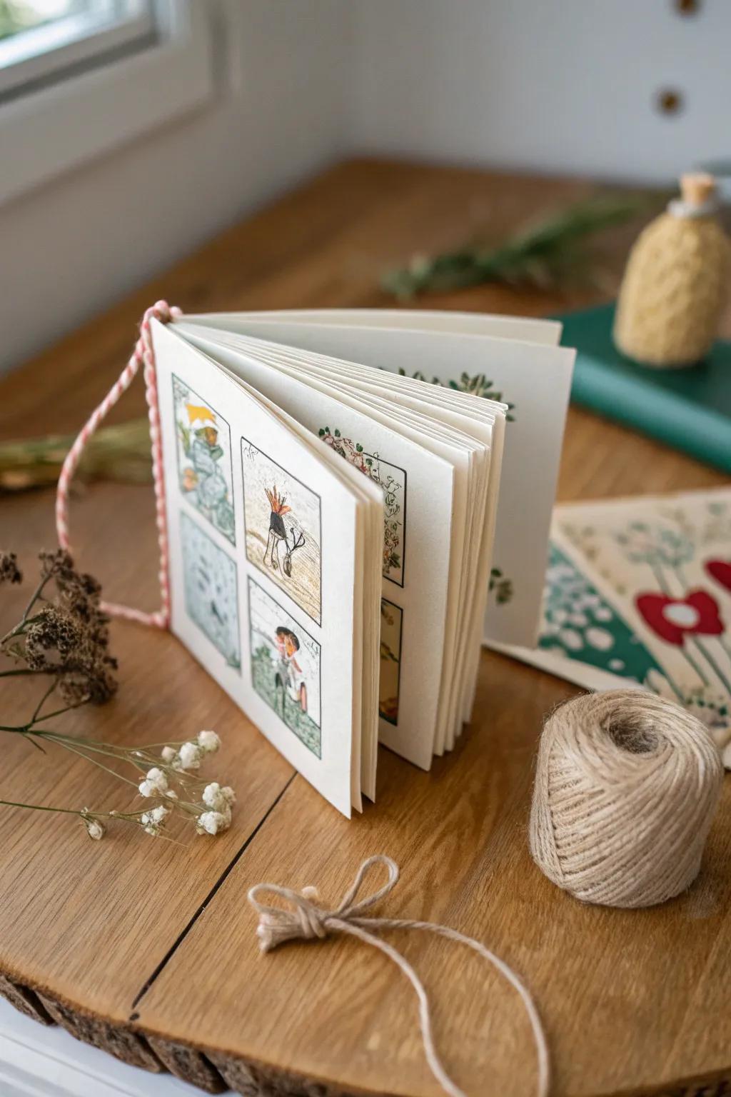 Unleash your creativity with a charming mini comic book, a place where stories spring to life through delightful doodles.