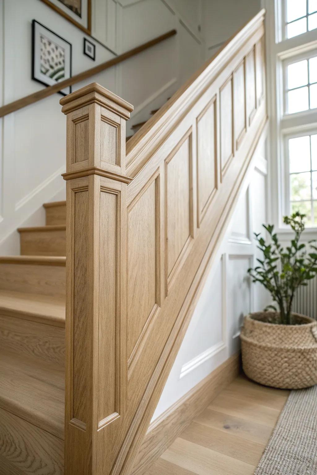Upgrade your staircase with useful edging that combines simplicity and natural beauty.