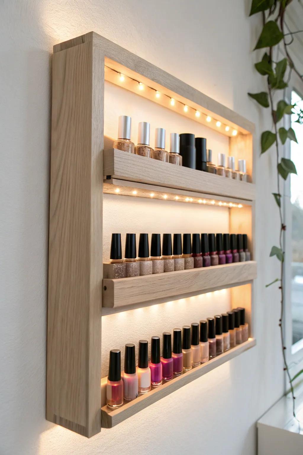 Transform your enamel compilation into a glowing masterpiece accompanied by graceful LED illumination.