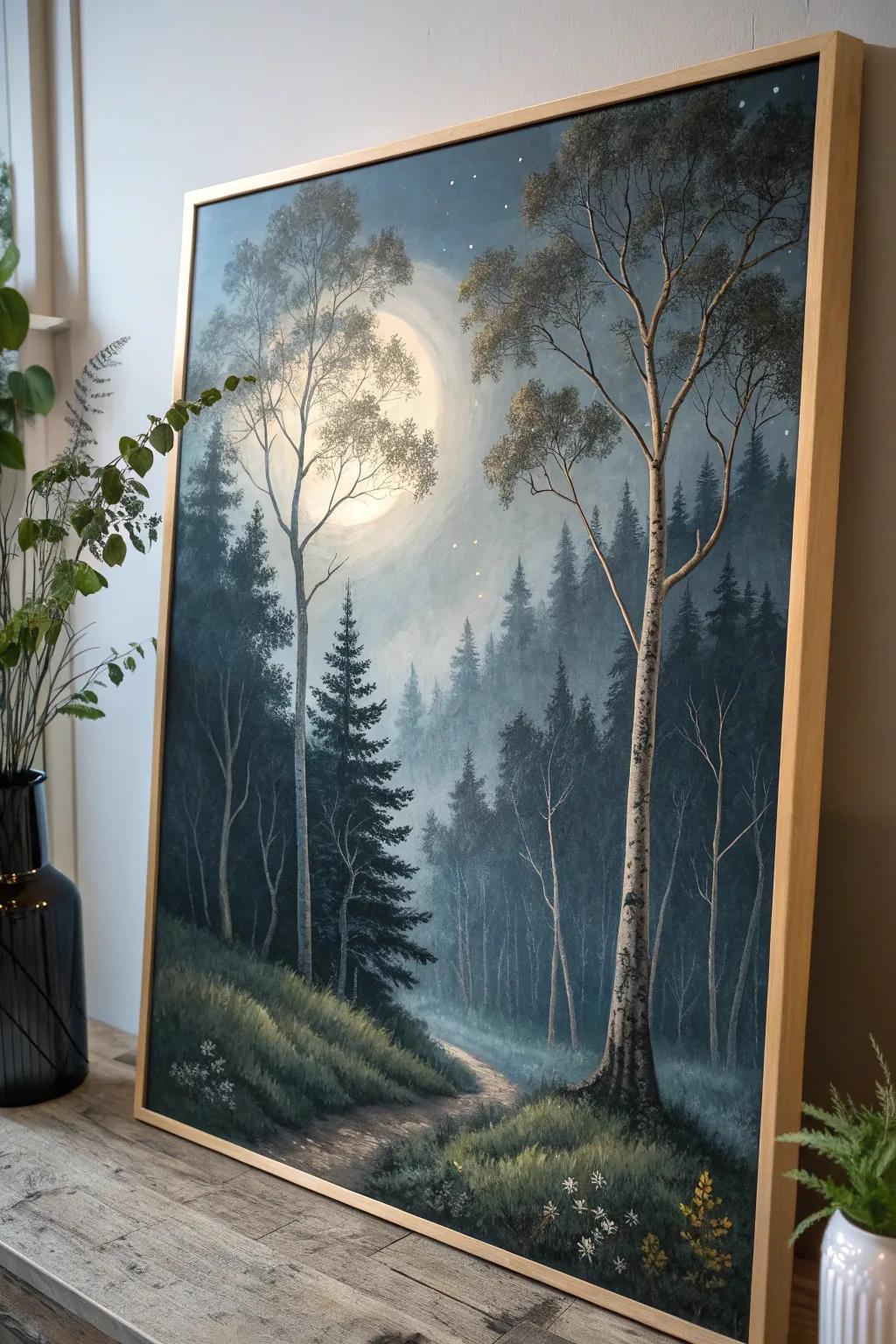 Enter a moonlit fairytale via this enchanting woodland masterpiece.