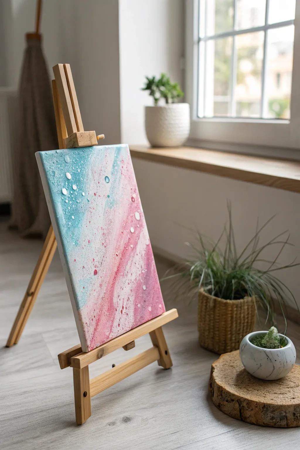 Embrace spontaneity with a sprinkle of color: fashion your own artistic masterpiece!