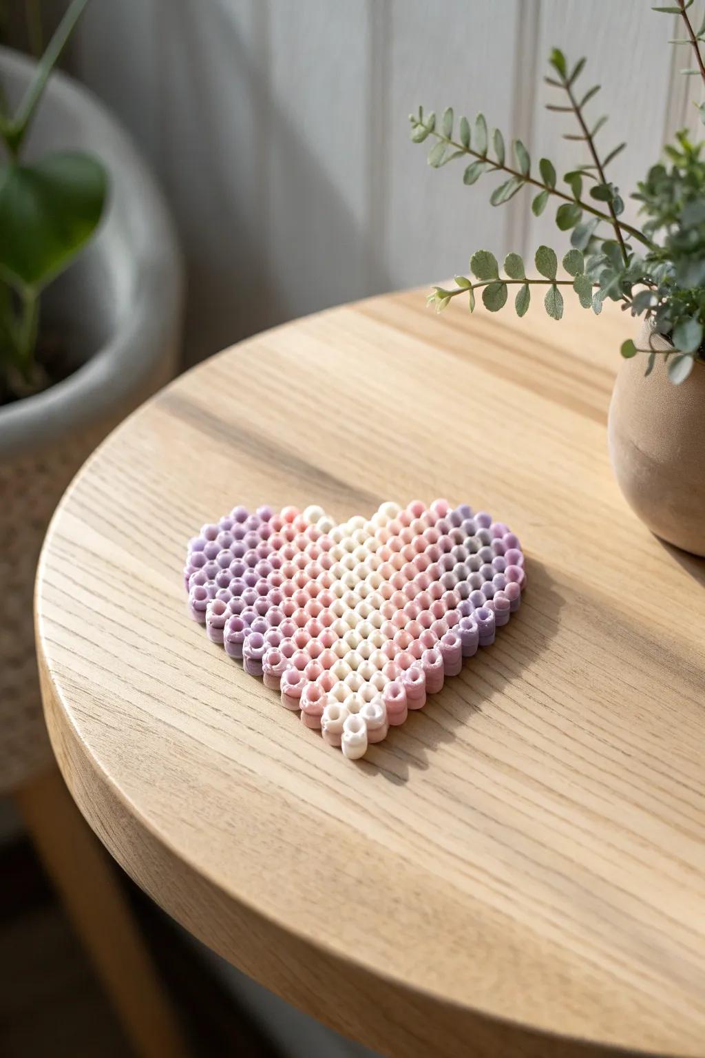 Diminutive Affection, Grand Fondness: A minimalist hint of warmth and sophistication for any niche of your abode.