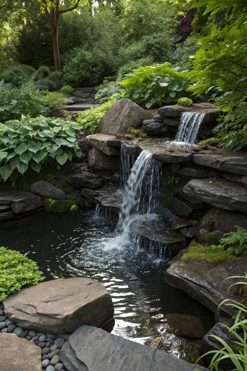 Alter your expanse with a streamlined pondless cascade that converts any unsightly sector into a serene oasis.