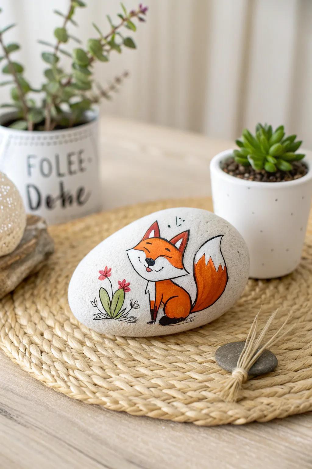 Transform commonplace stones into endearing comic companions, infusing playful allure into your decor.