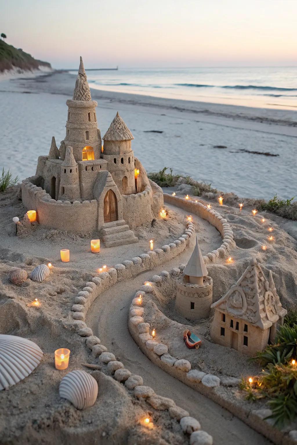 Venture into a miniature world where ingenuity harmonizes with the tranquility of the sea. 🏖️✨