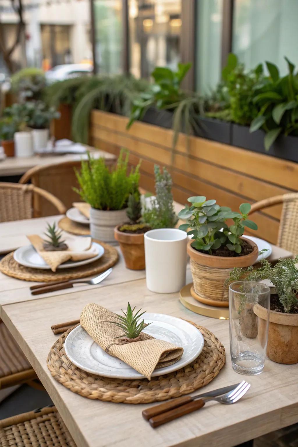 Eco-friendly decorations offering a stylish and sustainable option.