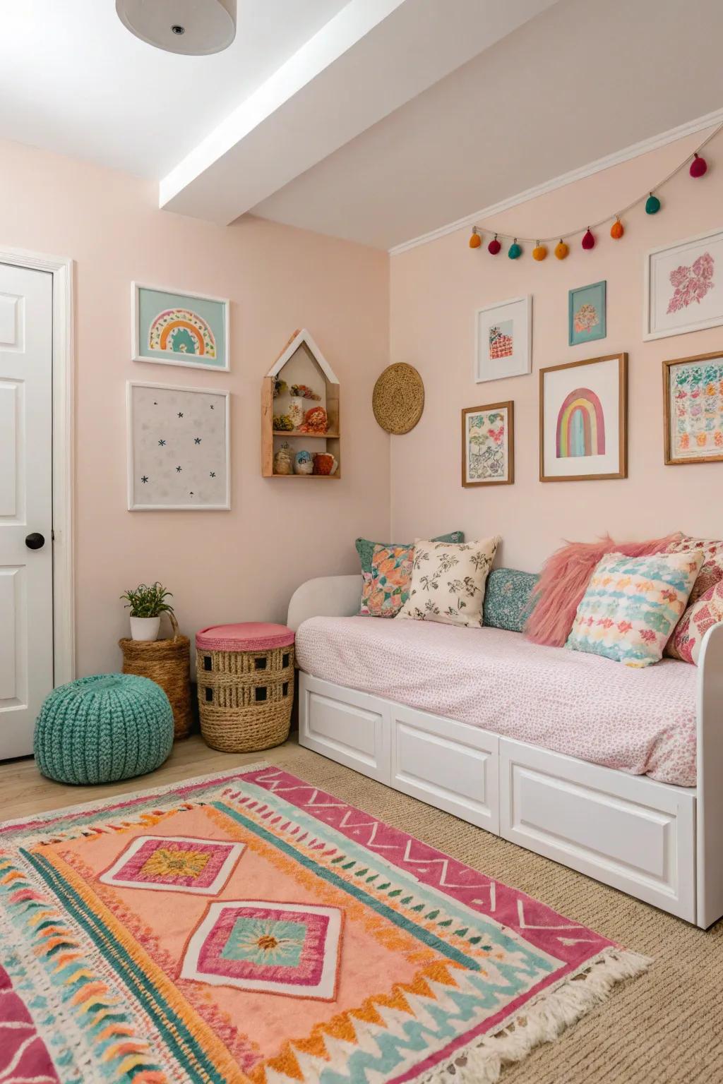 Utilize color to imbue warmth and character into your spare room.