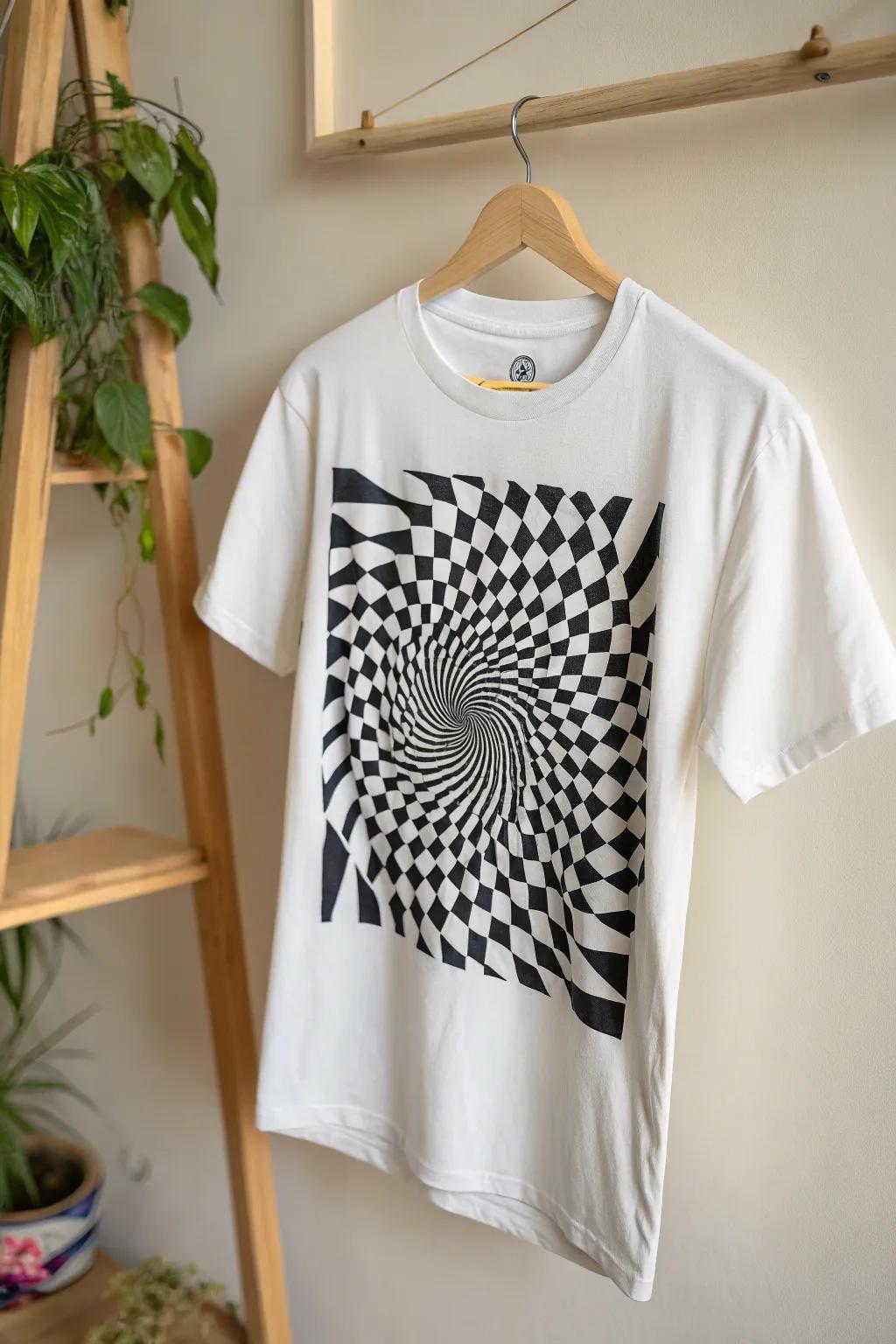 Intrigue in simplicity: Discover the art of optical illusions in fashion.