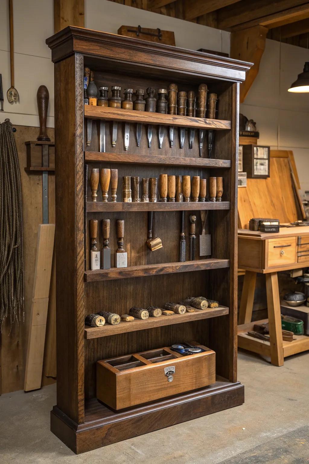 From dusty relic to workshop essential: See how an old bookshelf becomes the ultimate tool storage!