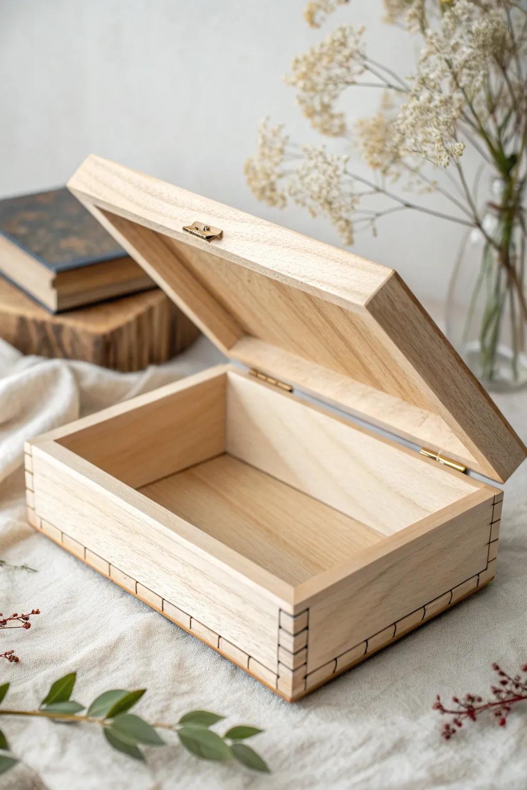 Unveil the allure of minimalism through this exquisitely fashioned drifting surface timber casing. An ideal combination of artistry and modern grace.