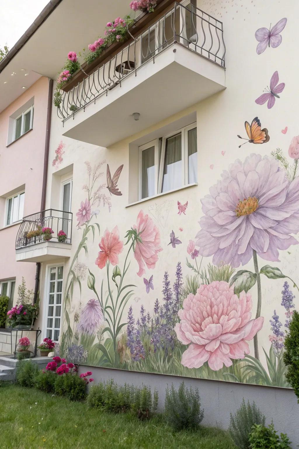 Venture into an enchanted realm with your very own Fantastical Garden mural.