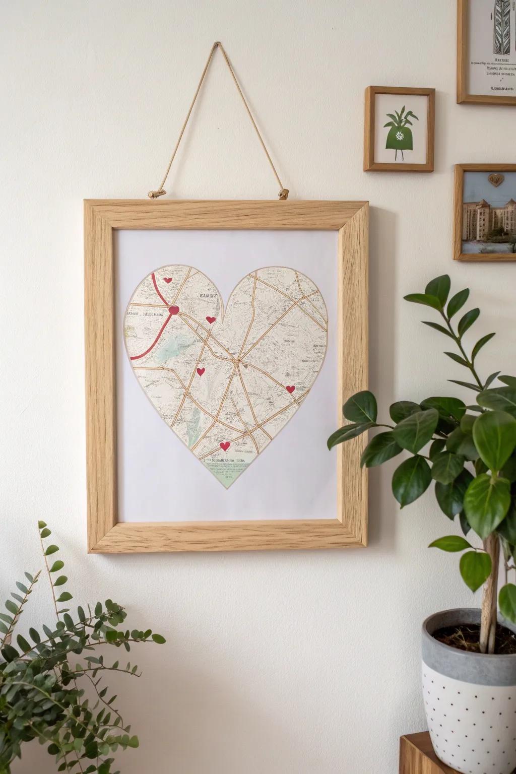 Capture your journey together with a beautifully crafted heart atlas, spotlighting the places that hold your fondest memories.