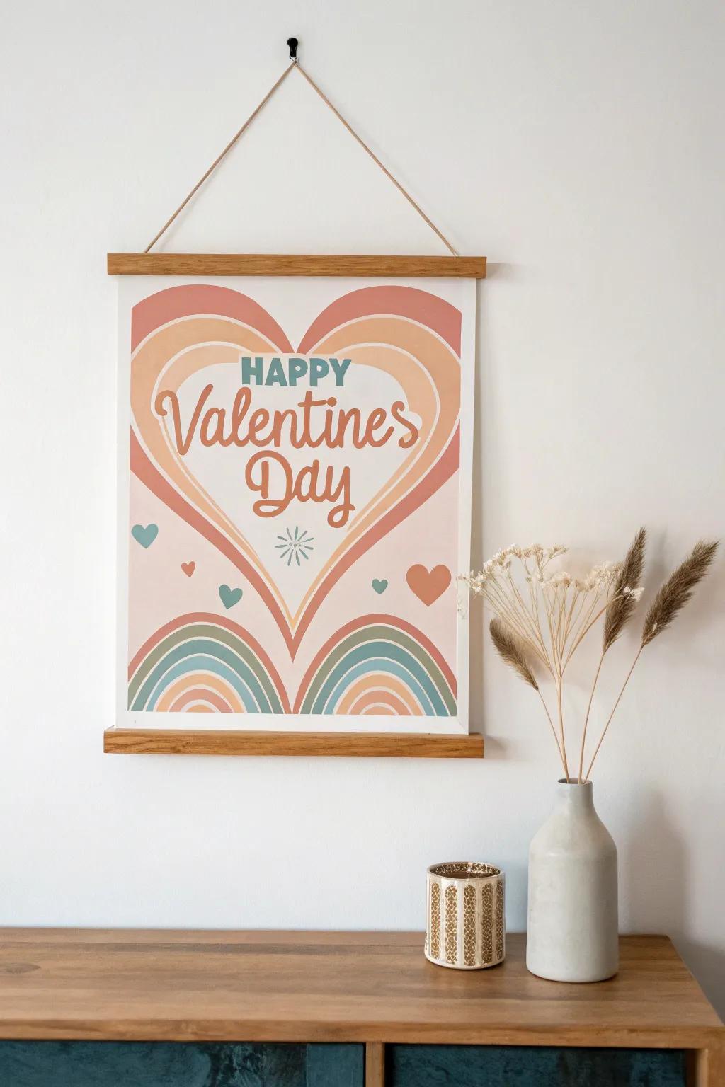 Embrace the charm of yesteryears with a retro-inspired Valentine's Day poster. 🌸 #RetroRevival #ValentinesDay #ScandinavianBoho