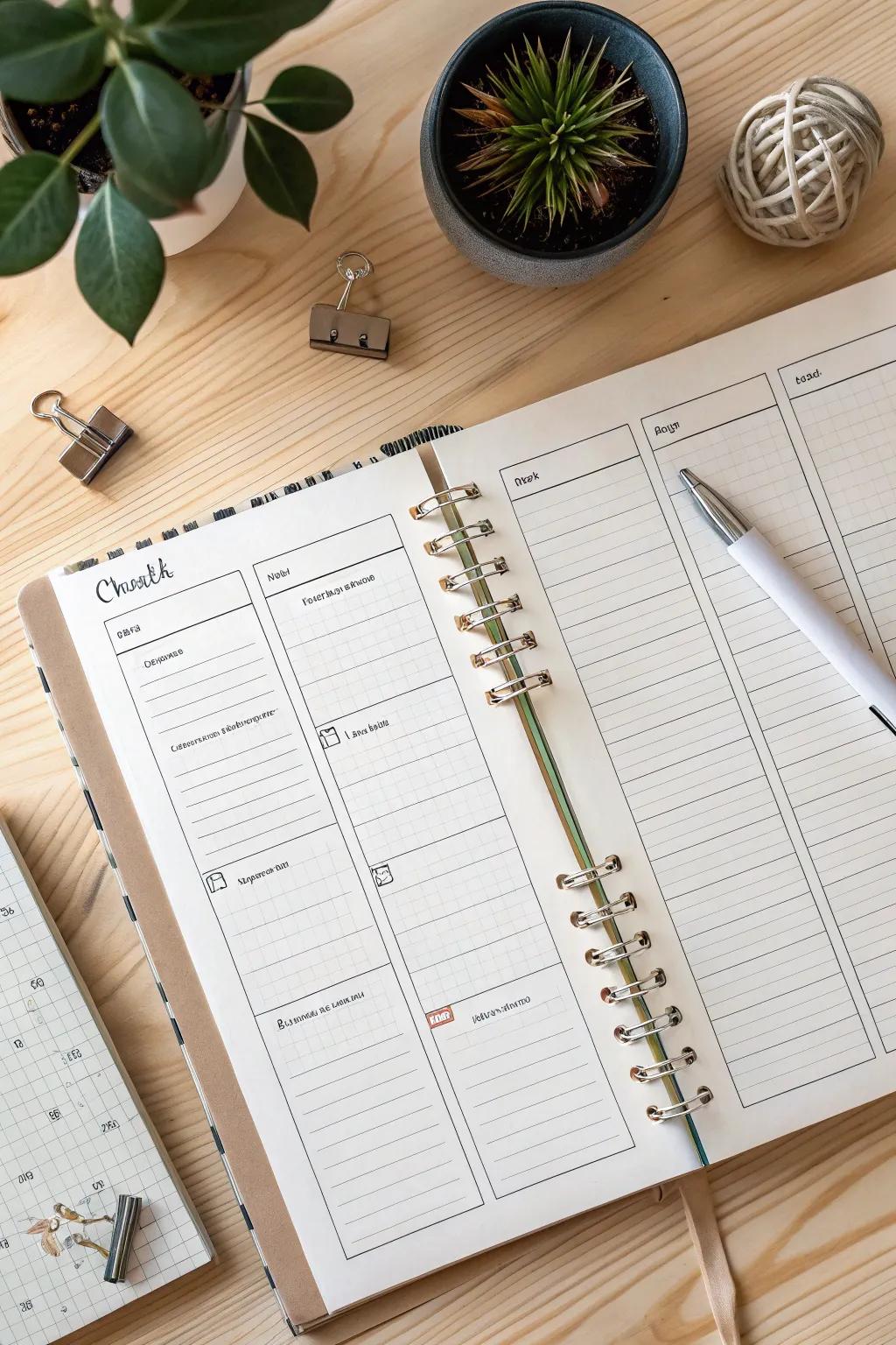 Tick off your tasks with joy using this beautifully crafted minimalist planner, where simplicity meets functionality.