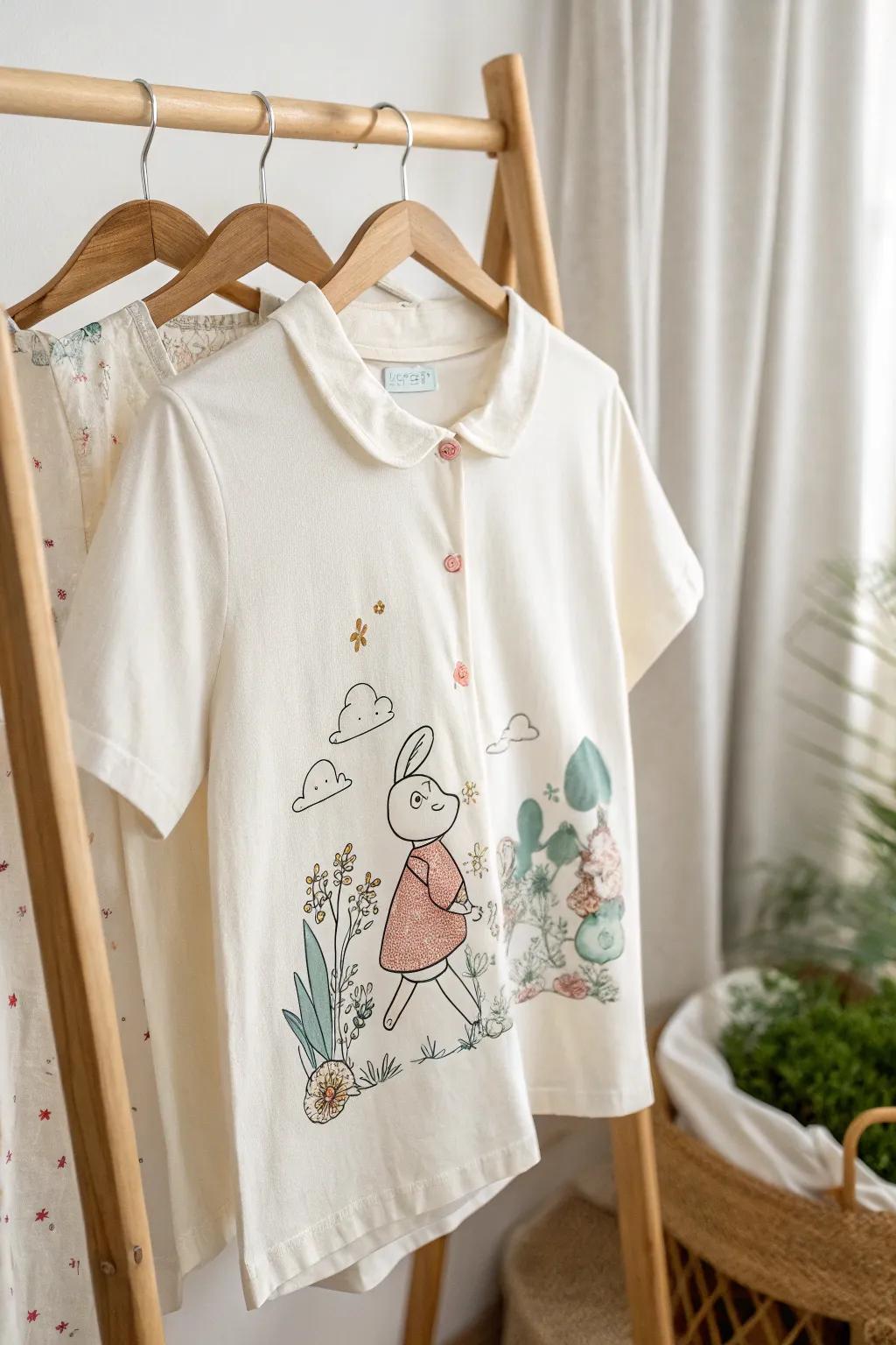 Add some joy to your closet with charming cartoon designs, great for both kids and those who feel young.