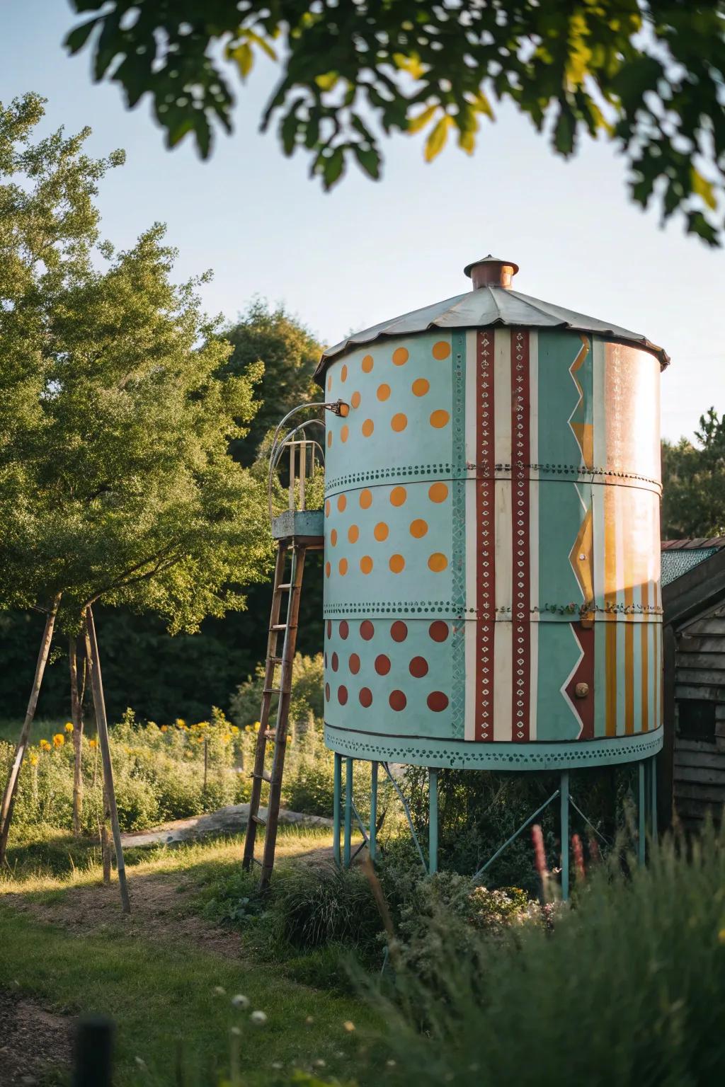 Elevate your garden with a hint of retro charm - a vintage-themed water container that whispers nostalgia.
