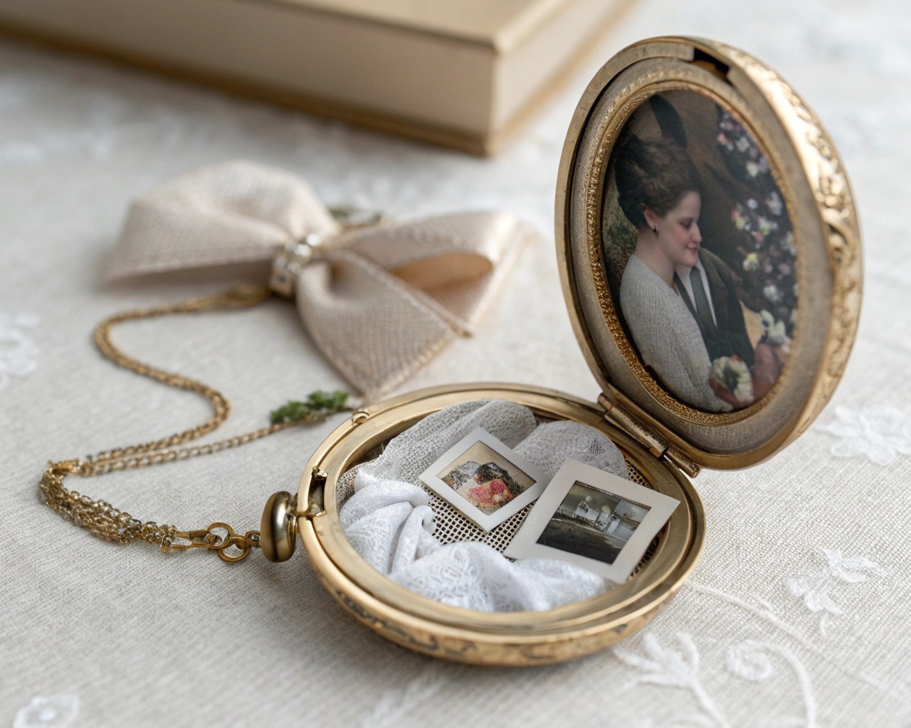 Craft a multimedia memory locket that opens to reveal layered stories and personal connections.