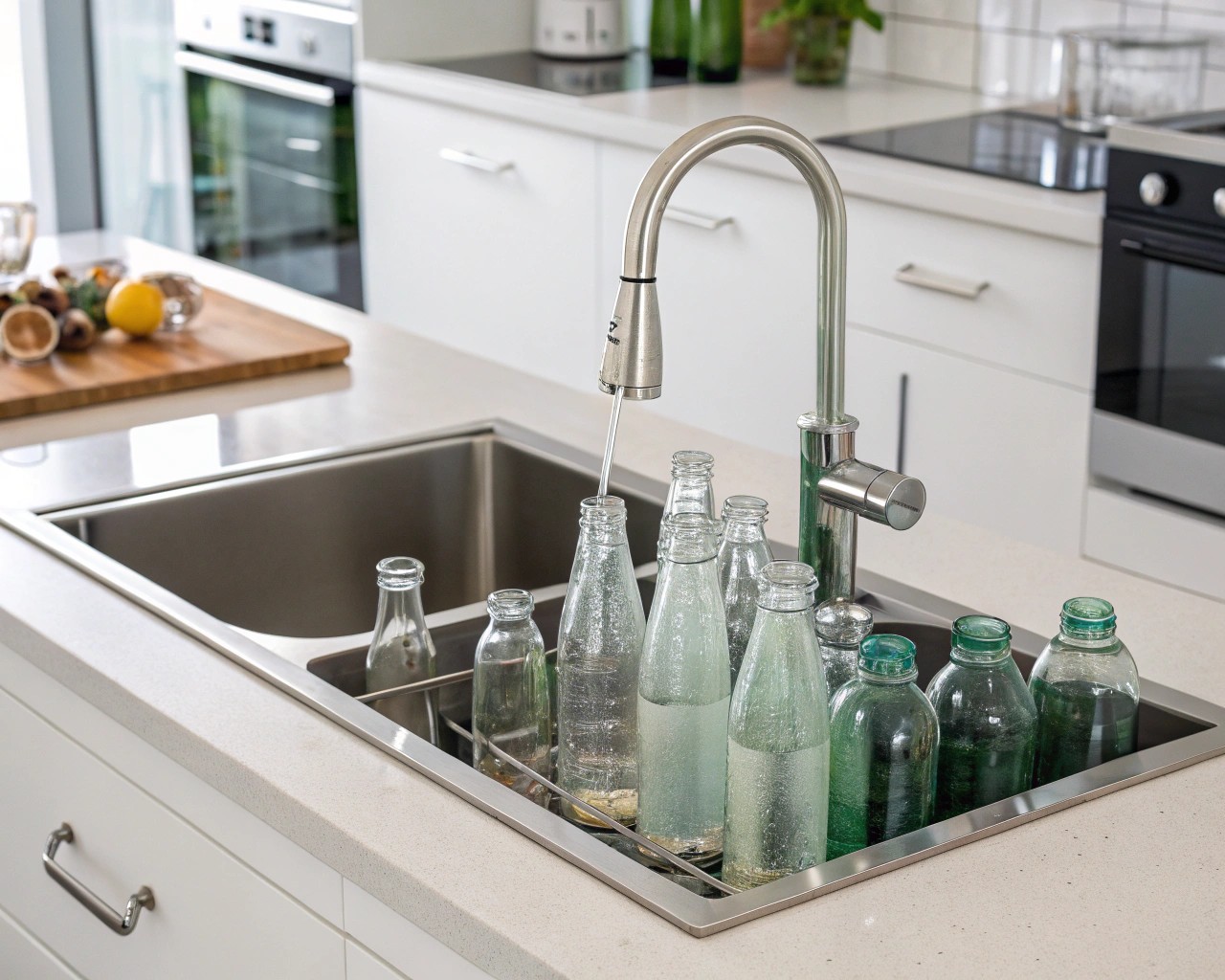 Proper surface preparation ensures the longevity and quality of your painted glass bottles.
