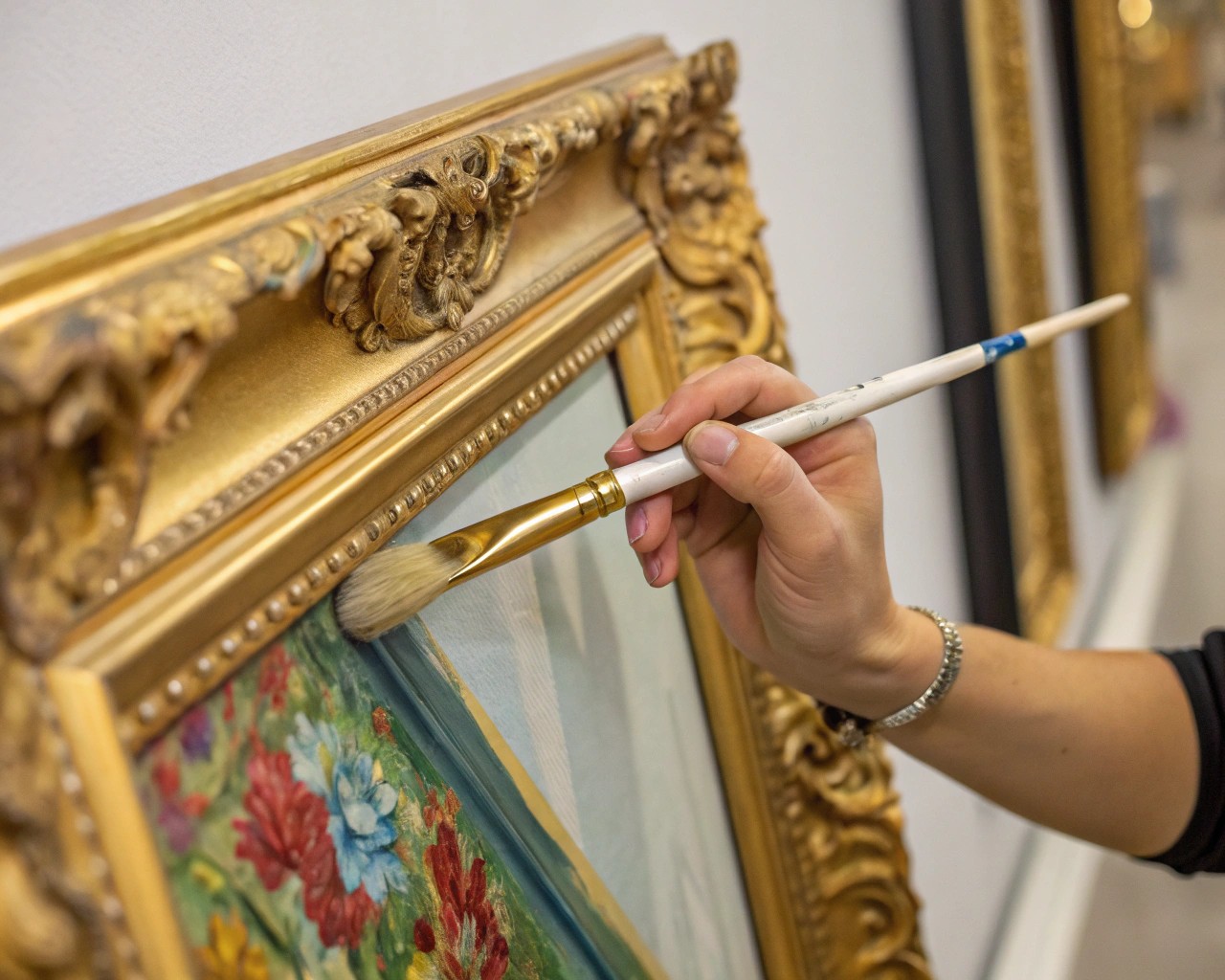 Utilize contemporary neutrals to integrate and elevate your artwork with existing décor.