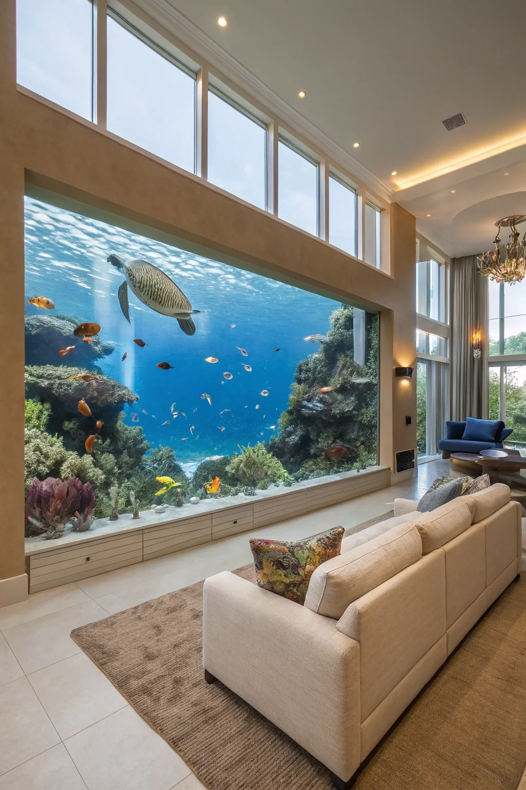 Chic Recessed Aquariums for Contemporary Spaces