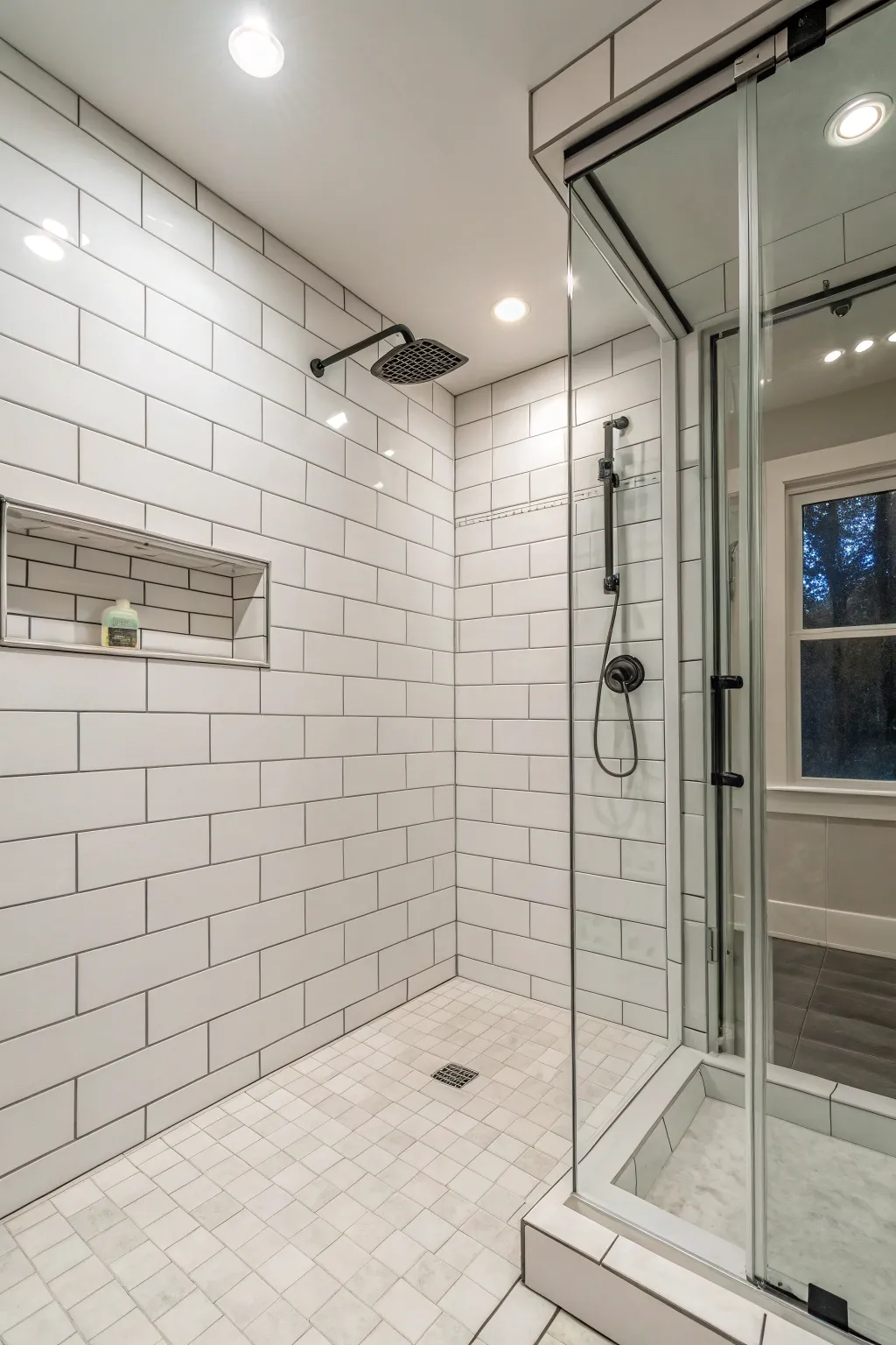 Modern Takes on White Shower Tiles