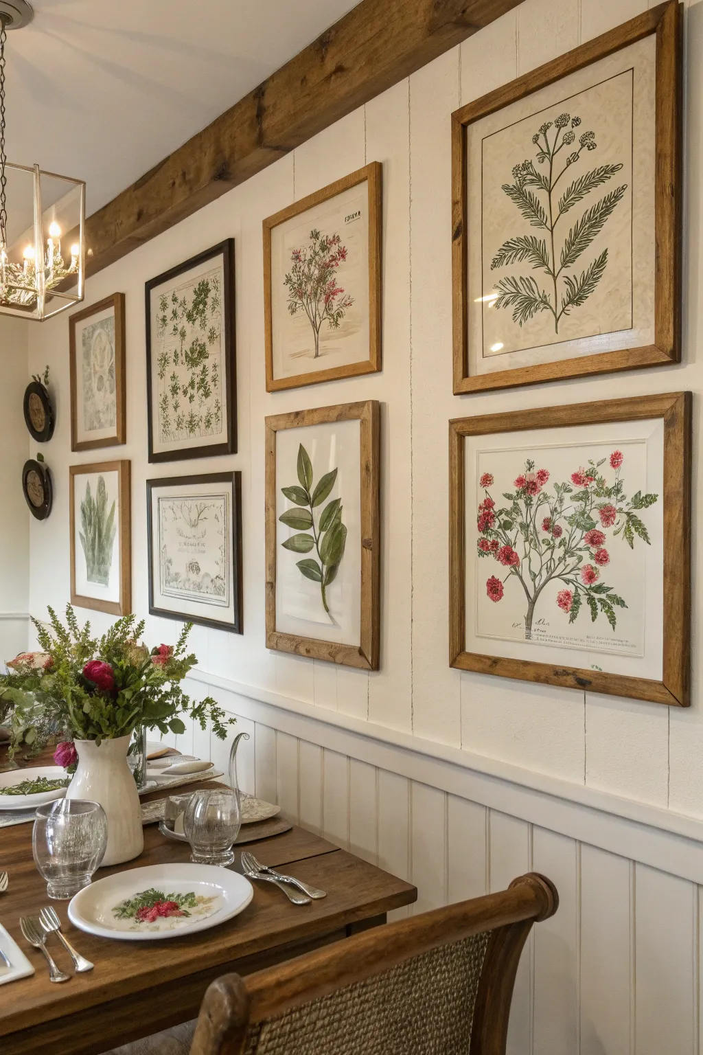 Country Charm: Dining Room Wall Decor Ideas