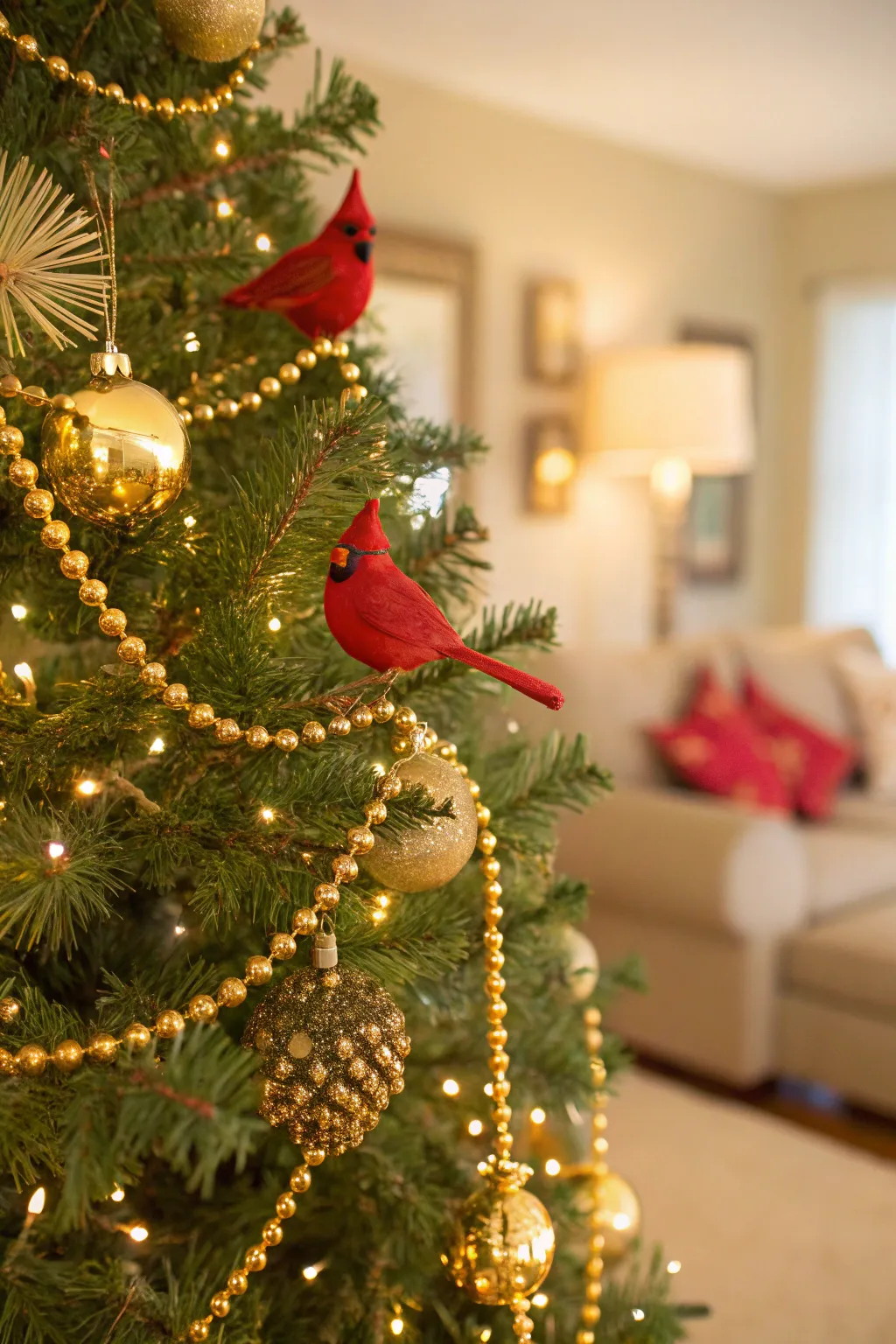 Cardinal Themed Trees to Brighten the Holidays