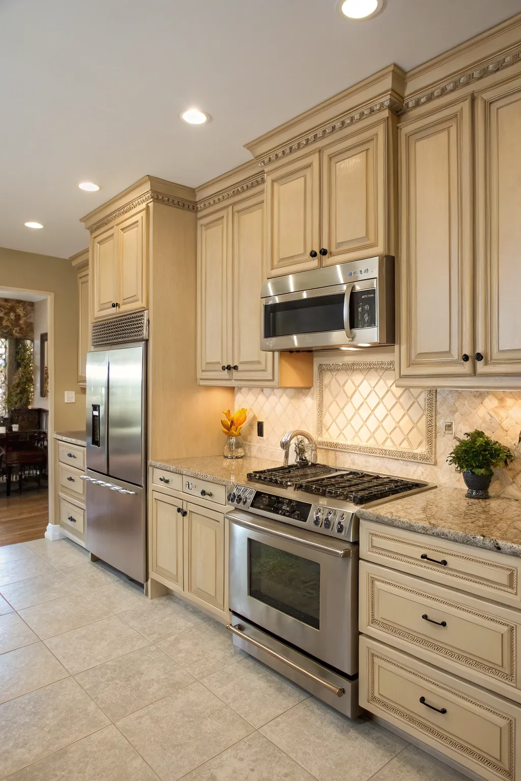 Gallery of Gorgeous Beige Kitchen Cabinets
