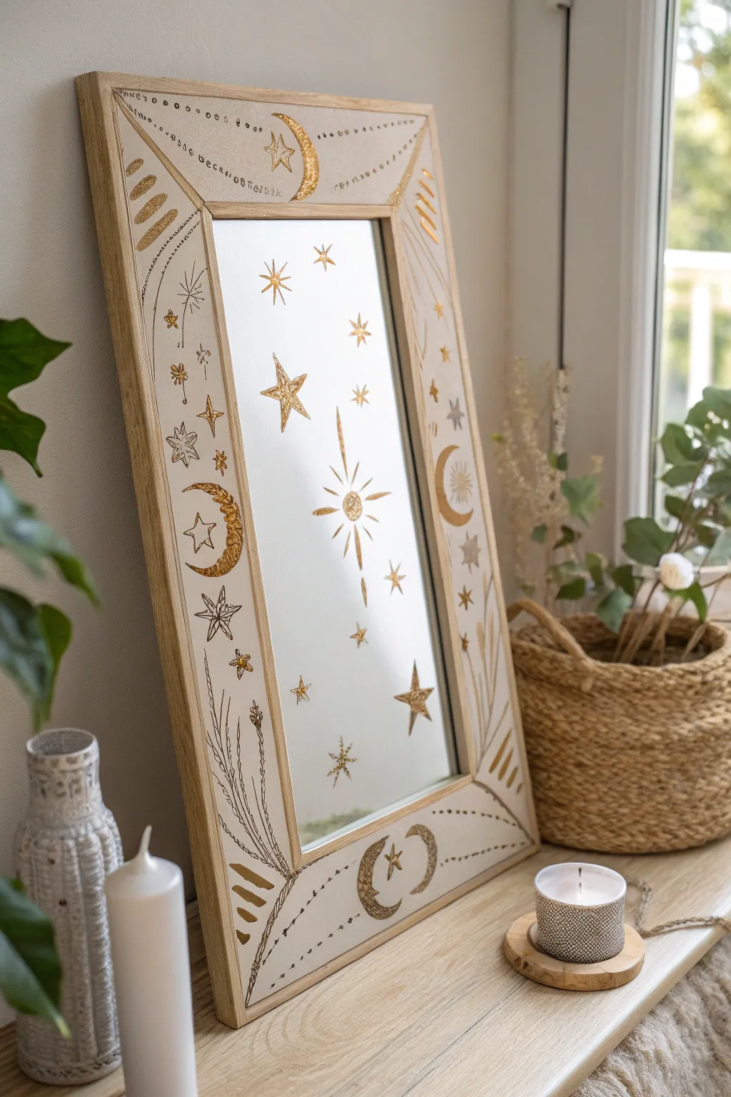 Mirrored Masterpieces: Artistic Creations on Glass