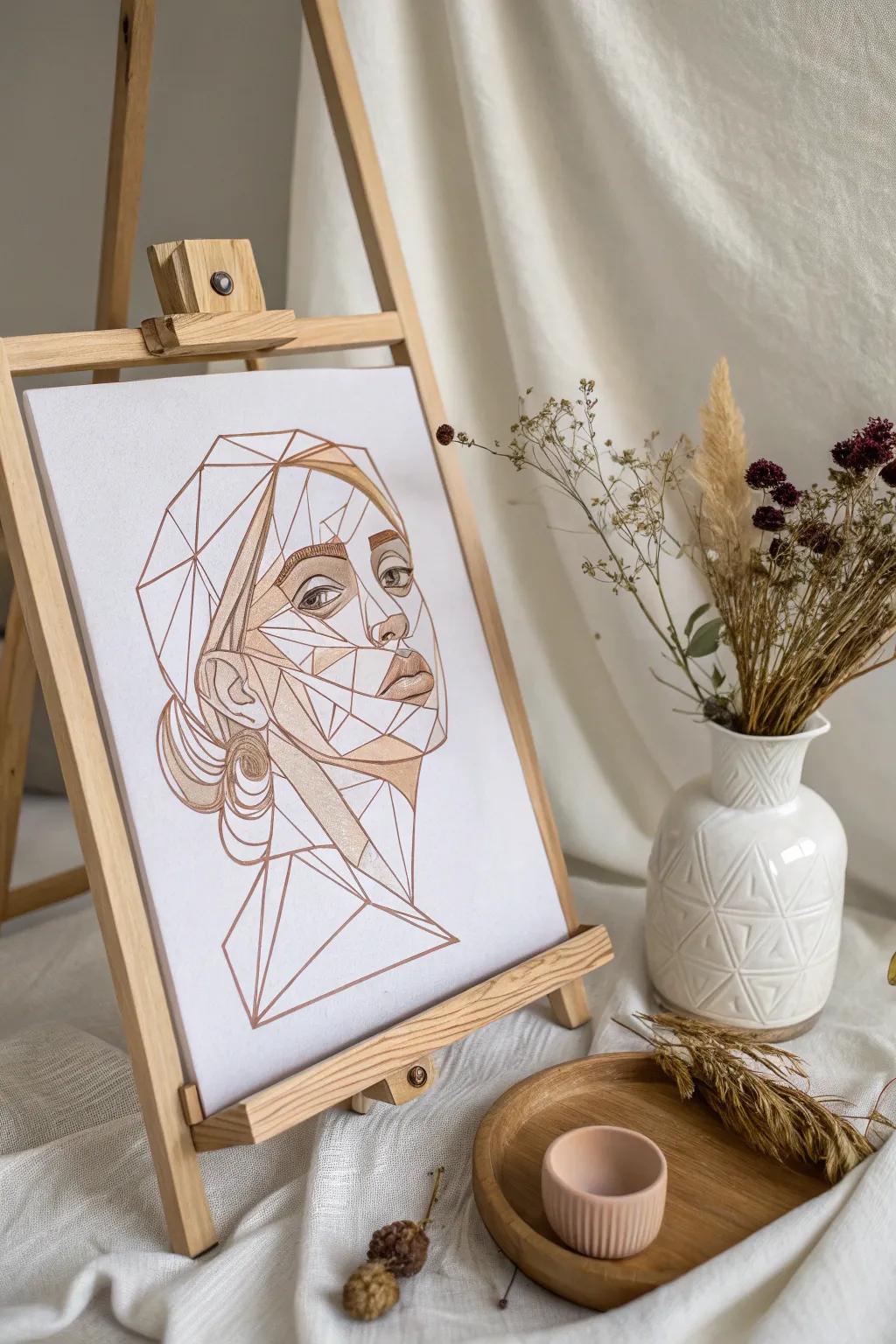 Exploring Different Styles for Self Portrait Drawing