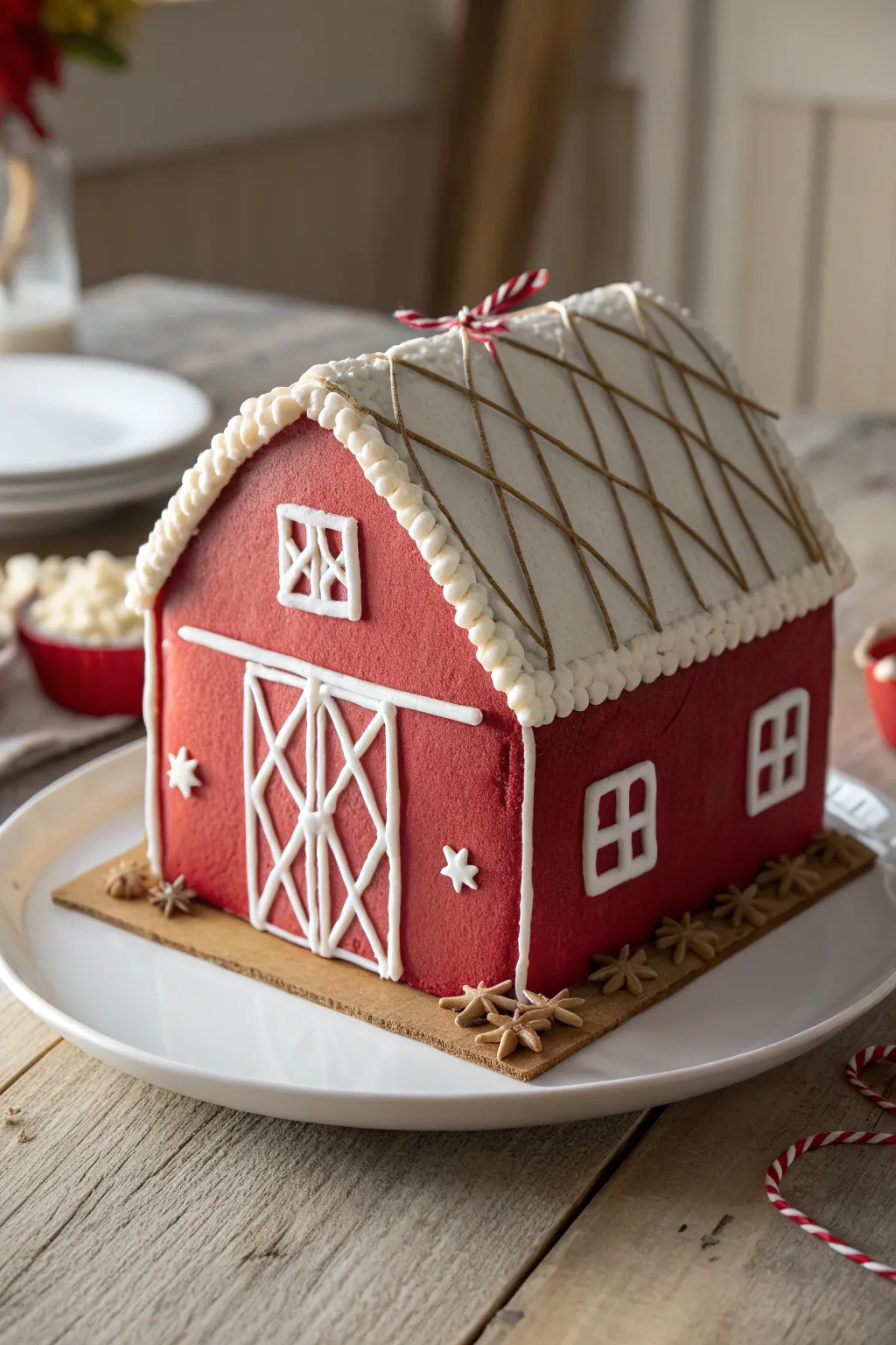 Distinctive Barn Gingerbread House Styles
