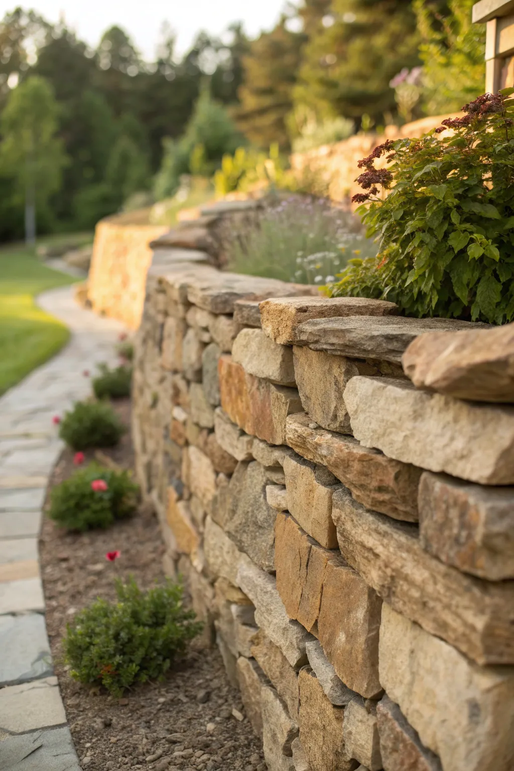 Stylish Ways to Use Natural Stone for Retaining Walls